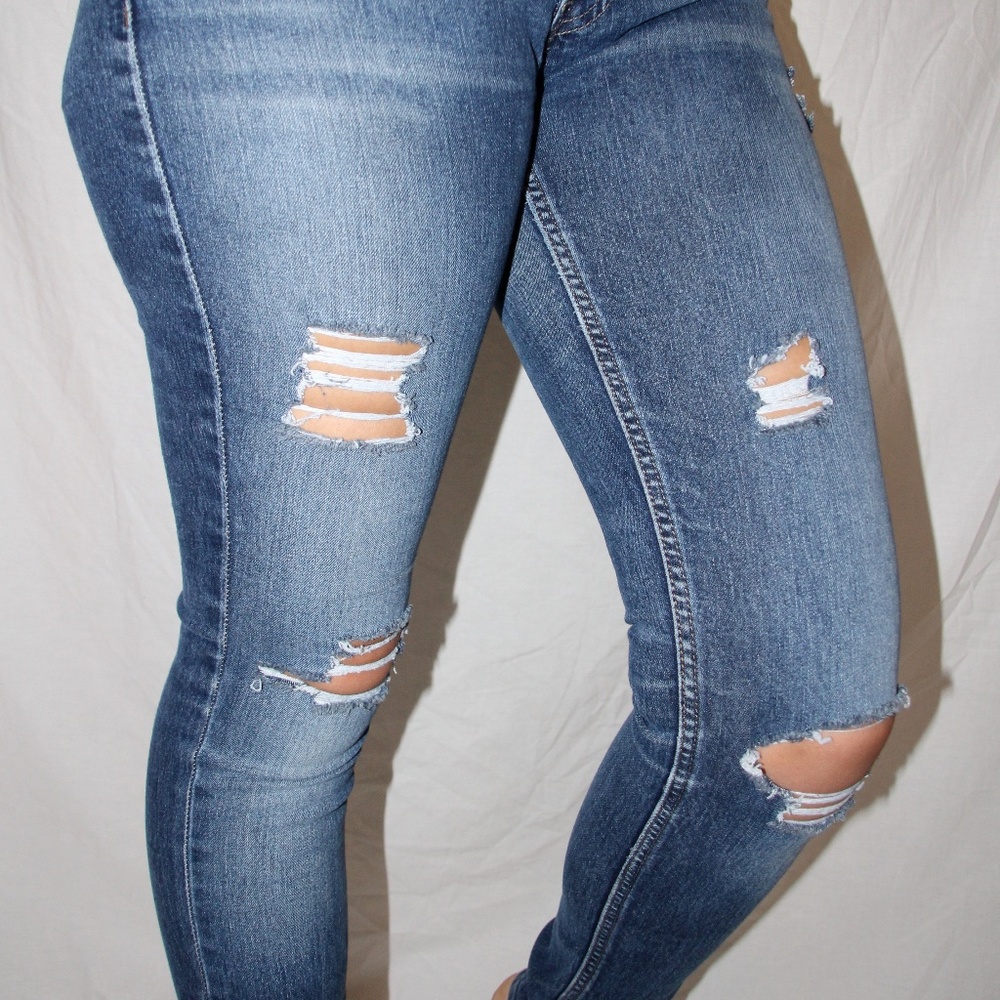 Ripped Levi jeans